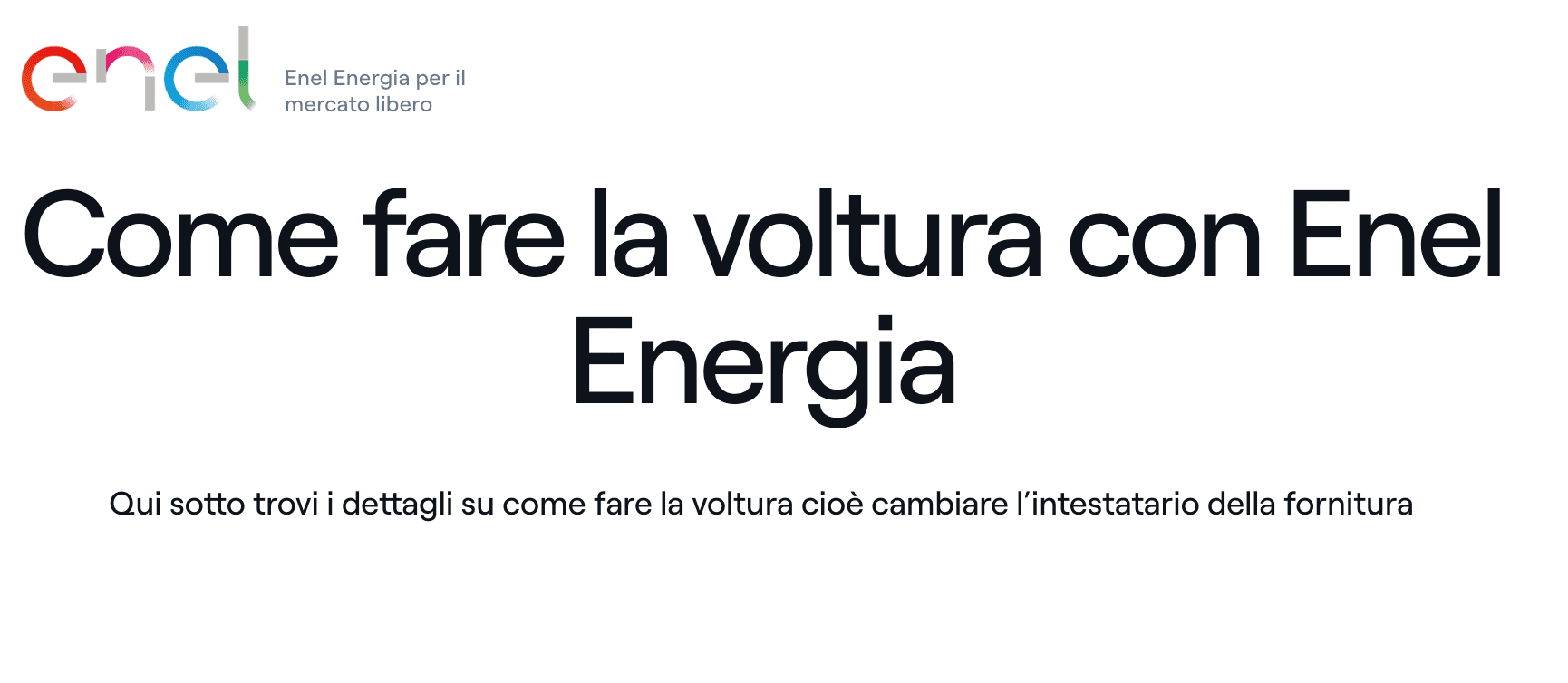 Come fare la voltura del gas o della luce