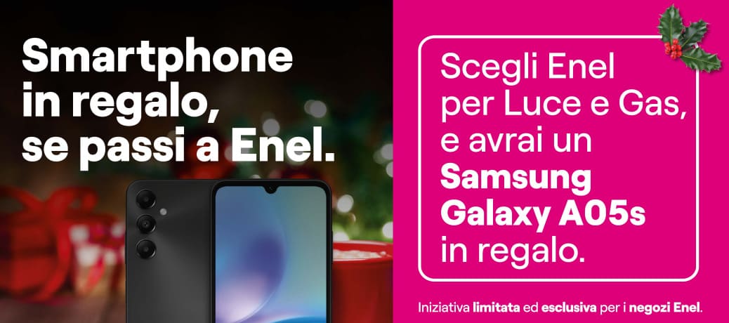 Passa a ENEL e hai uno smartphone Samsung in regalo